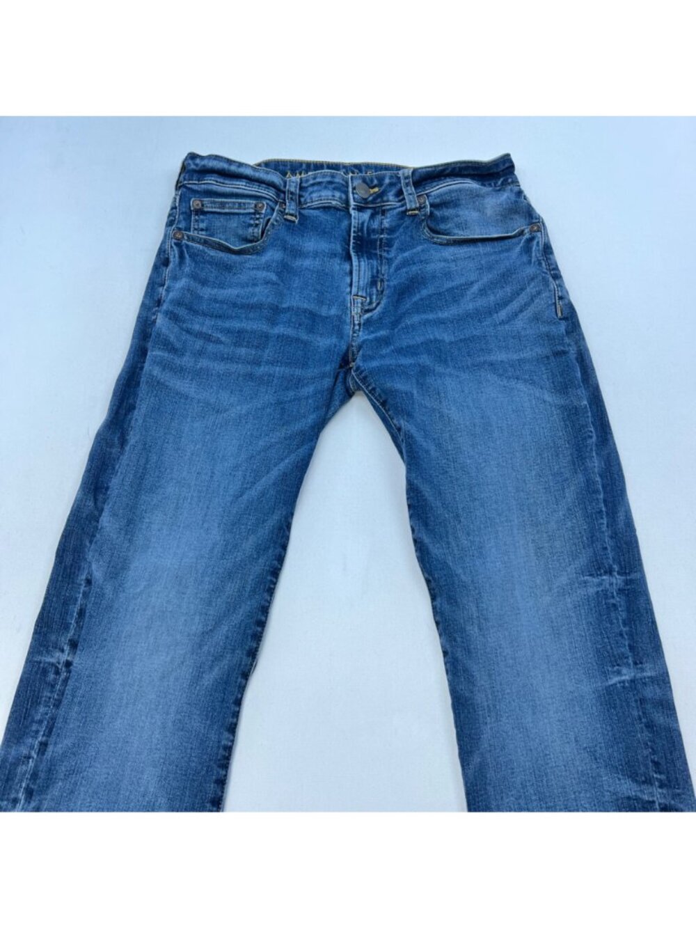 American Eagle Men’s Slim Straight Leg Jeans Blue Size 31x32 - Picture 2 of 9